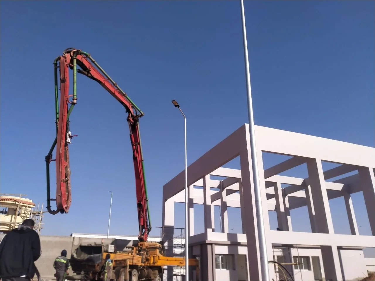 October Dry Port foundations under construction